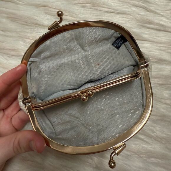 Vintage Eel Skin Small Coin Purse in Pearl - Picture 3 of 7